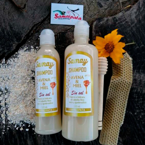 Shampoo ecológico avena y miel